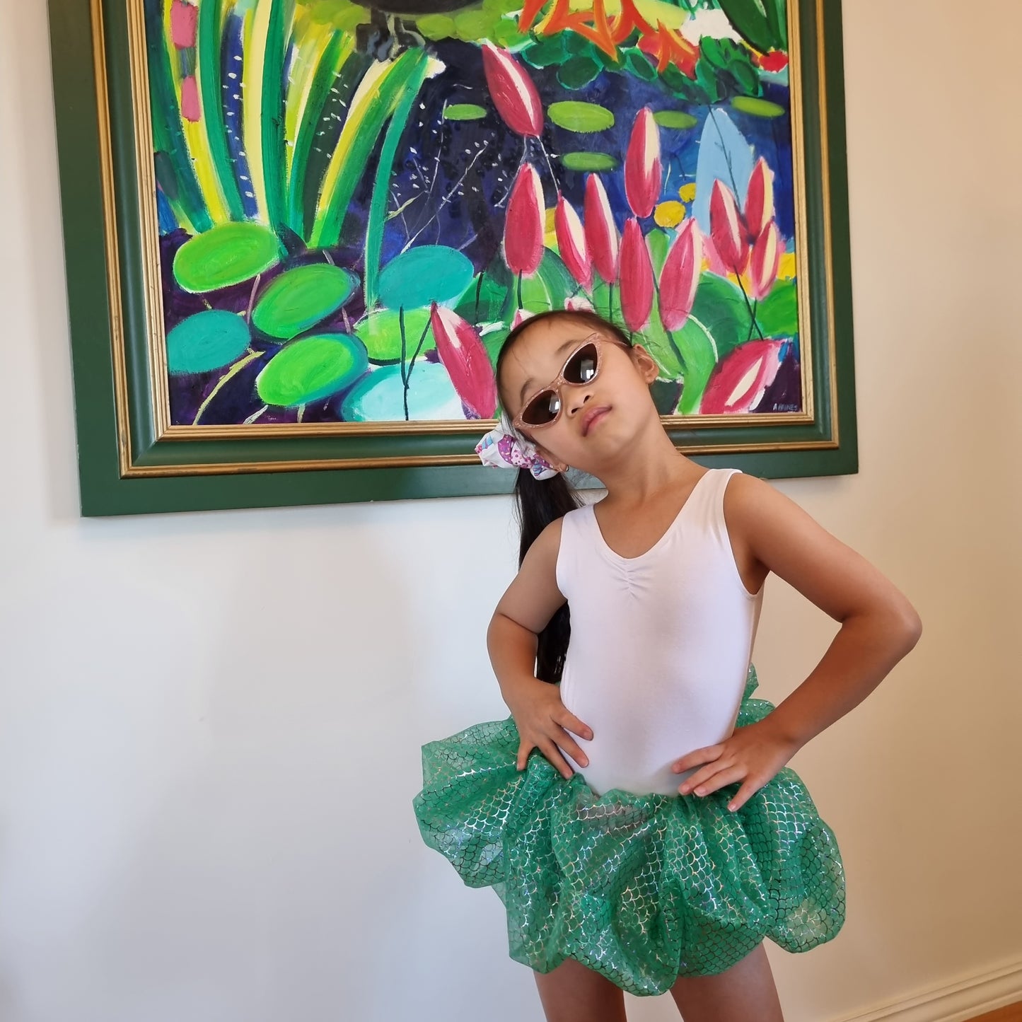 Green With Envy Scruncilicious Skirt