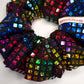 Sparkly Black Disco Ball Scrunchie