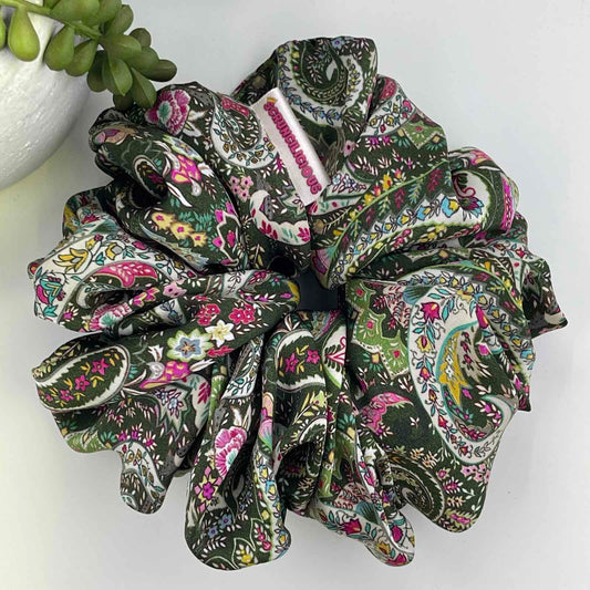 Paisley Silky Satin Scrunchie