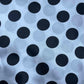 White & Black Polka Dots Scrunchie