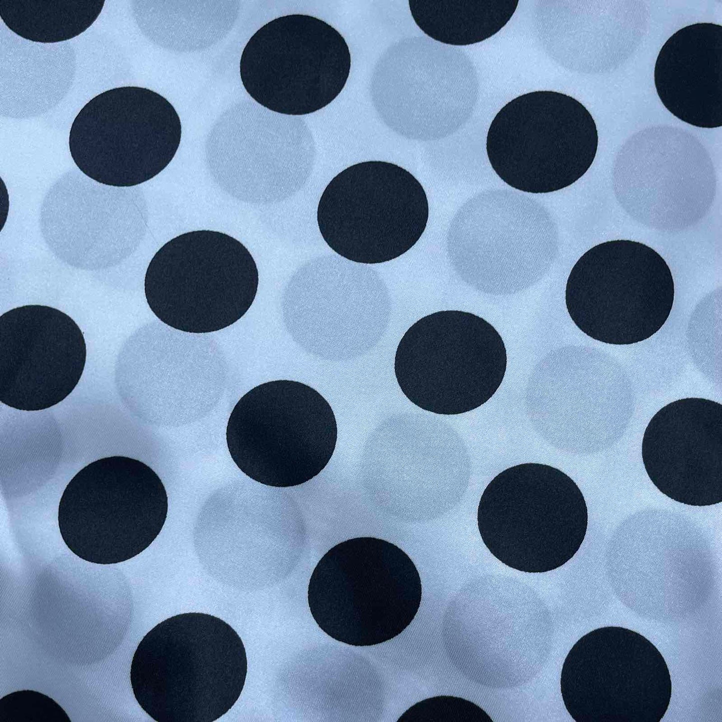 White & Black Polka Dots Scrunchie