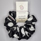 Black and White Polka Dots Scrunchie