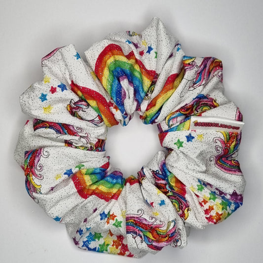 White Unicorn Scrunchie