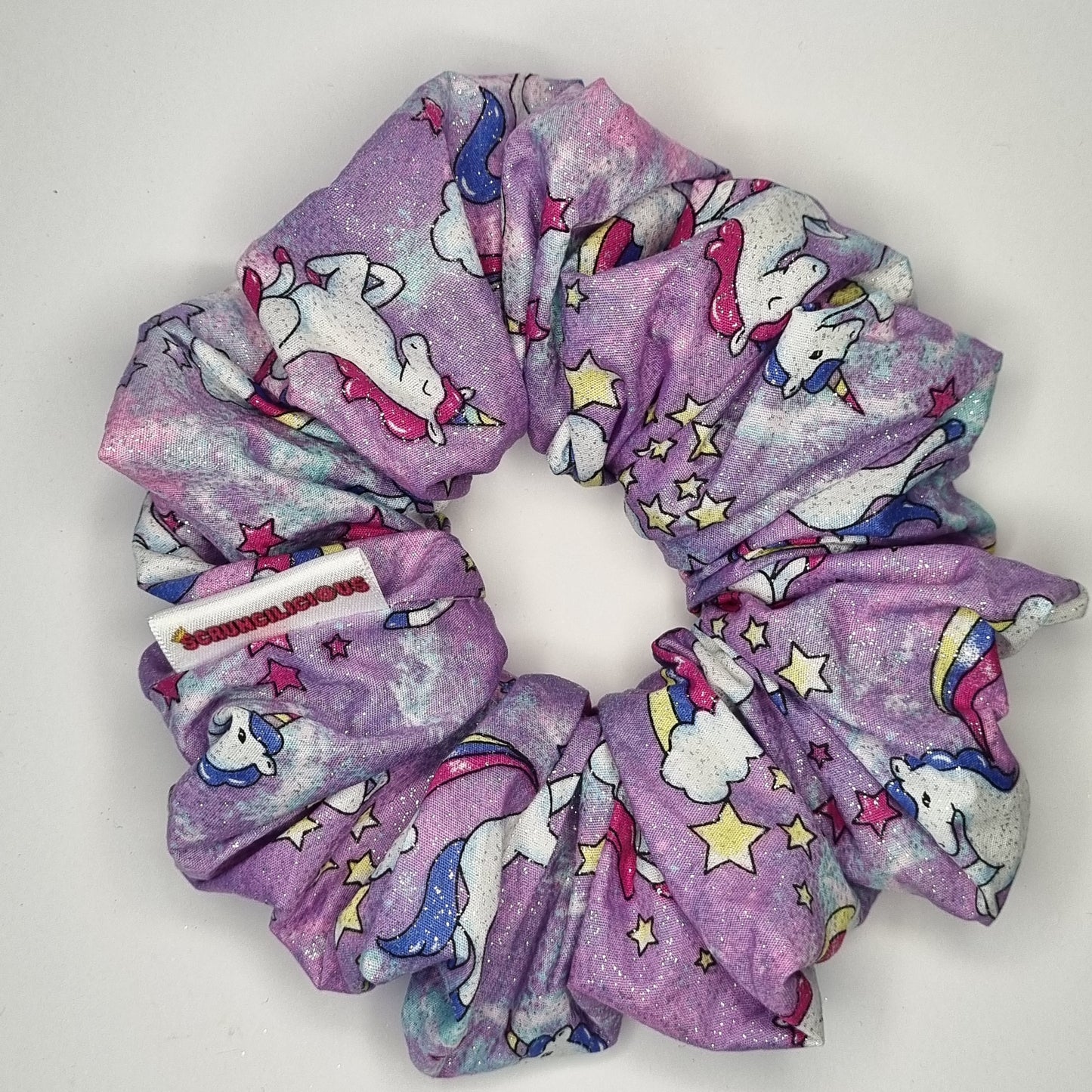 Magical Unicorn Purple Scrunchie