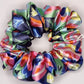Flower Power Satin Scrunchie