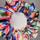 Flower Power Satin Scrunchie