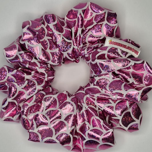 Pink Mermaid Scrunchie