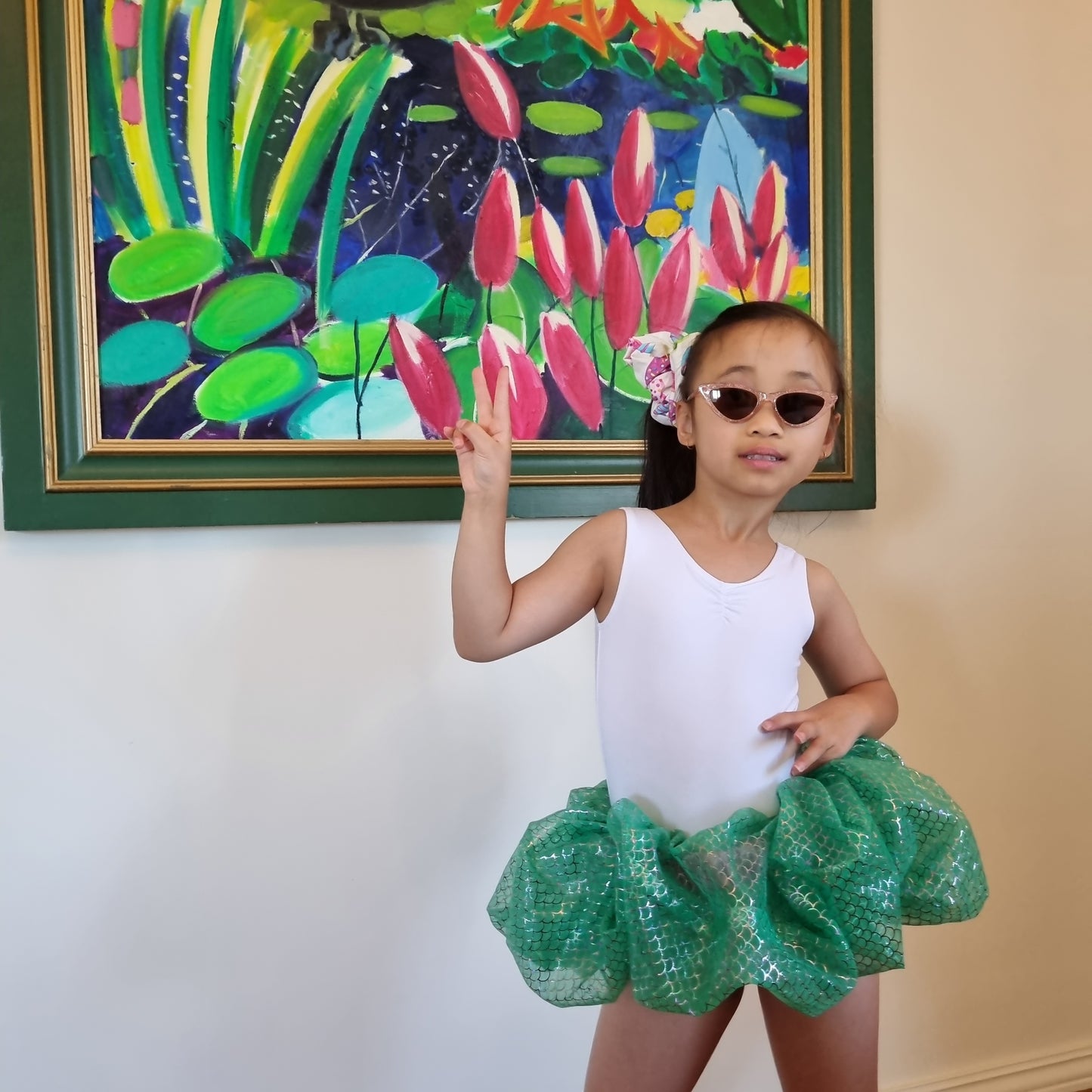 Green With Envy Scruncilicious Skirt