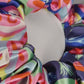 Flower Power Satin Scrunchie